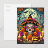 Blij Muis Vloerkleed Halloween Feestdagenkaart (Voorkant / Achterkant)