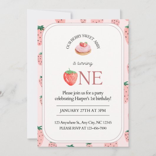 Blij om 1 te worden  kaart (Voorkant)