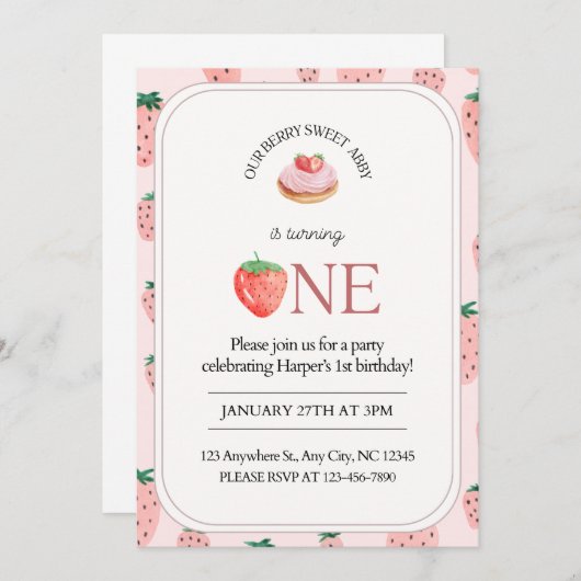 Blij om 1 te worden kaart (Voorkant / Achterkant)