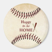 Blij om Baseball Strings van het Huis te zijn Magneet (Voorkant)