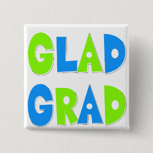 Blij om een Afstuderen van de Afstudeerder te word Vierkante Button 5,1 Cm