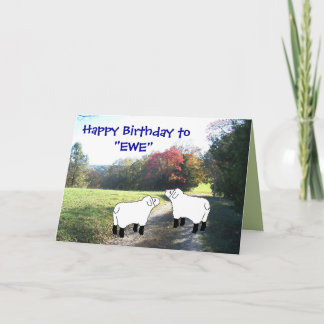 Blij om elke dag "EWE" aan te passen Kaart