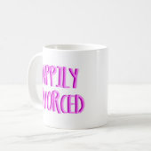 Blij om gescheiden Vrouw te zijn Koffiemok (Voorkant links)