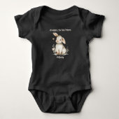 Blij om hier te zijn Bunny Pasgeboren Romper (Voorkant)