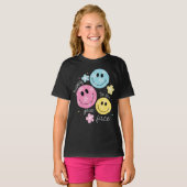 blij om je gezicht te zien Leraar terug naar schoo T-shirt (Voorkant volledig)