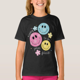 blij om je gezicht te zien Leraar terug naar schoo T-shirt