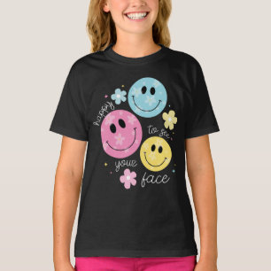 blij om je gezicht te zien Leraar terug naar schoo T-shirt