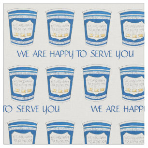 Blij om jullie blauwe Griekse Diner Coffee Cup te  Stof
