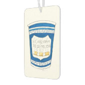 Blij om jullie blauwe NYC Griekse Diner Coffee Cup Luchtverfrisser (Links)