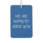 Blij om jullie blauwe NYC Griekse Diner Coffee Cup Luchtverfrisser (Achterkant)