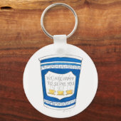 Blij om jullie Griekse Diner Coffee Cup Sleutelhan Sleutelhanger (Voorkant)