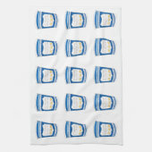 Blij om jullie NYC Griekse Diner Blue Coffee Cup t Theedoek (Verticaal)