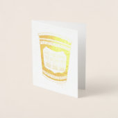 Blij om jullie NYC Griekse Diner Coffee Cup te die Folie Kaarten (Voorkant)