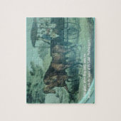 Blij om naar de kerk te gaan legpuzzel (Verticaal)