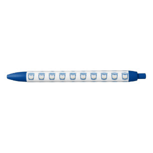 Blij om u de blauwe Griekse Diner Coffee Cup Inkt Pen