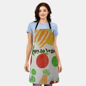 Blij om Vegan! Schort (Gedragen)