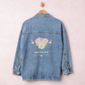 🌹 blij ooit na romantisch Rozen hart Denim Jacket (Hangar)
