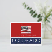 blij op 4 juli van de colorado briefkaart (Staand voorkant)