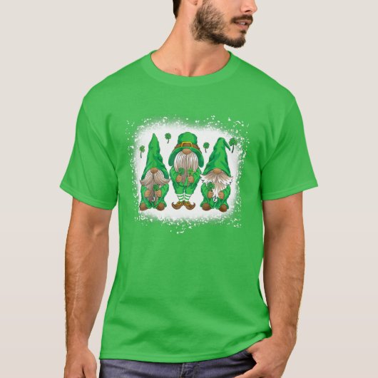 Blij op dag drie van Patrick Gnomes Shamr T-shirt (Voorkant)