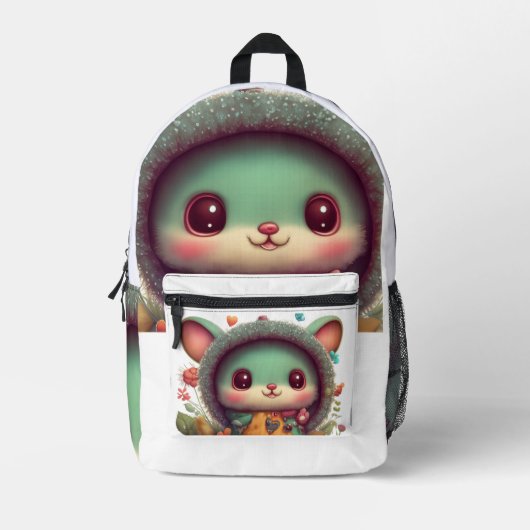 Blij op school bedrukte rugzak (Voorkant)