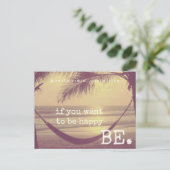 Blij over het Briefkaart van Beach Costa Rica (Staand voorkant)