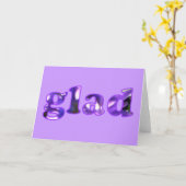 Blij, paarse bloemen, bloemen, wenskaarten voor bl kaart (Gele Bloem)