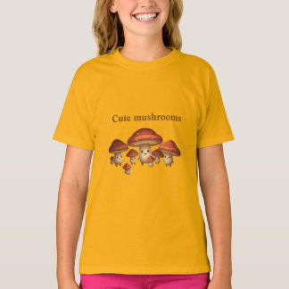 "Blij Paddenstoelenmaatje – Minimalistisch Leuke V T-shirt