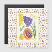 Blij Pasen kuiken, ei, druifhyacint patroon (Voorkant / Achterkant)