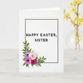 Blij Pasen Zuster Kaart (Gele Bloem)