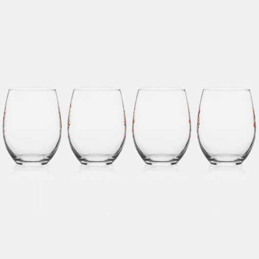 Blij Påsk! Scandinavische Design Wijnglas Zonder Voet (Links)