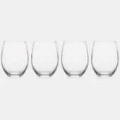 Blij Påsk! Scandinavische Design Wijnglas Zonder Voet (Rechts)