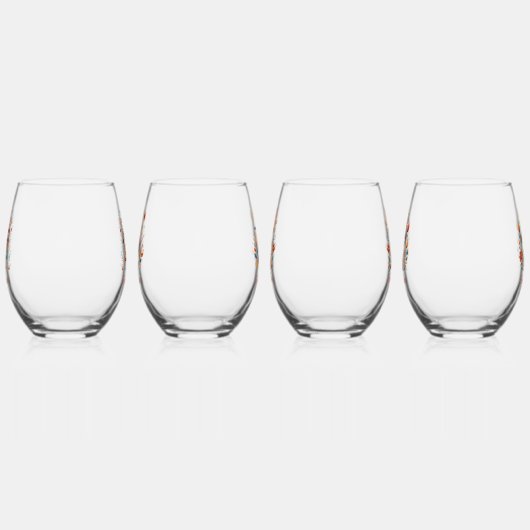 Blij Påsk! Scandinavische Design Wijnglas Zonder Voet (Rechts)