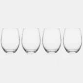 Blij Påsk! Scandinavische konijnen Wijnglas Zonder Voet (Rechts)