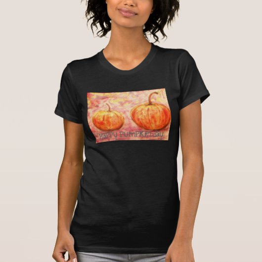 blij pompoen t-shirt (Voorkant)