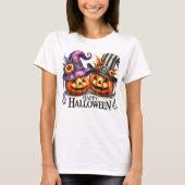 Blij pompoenen met hoeden t-shirt (Voorkant)