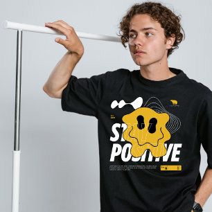 Blij positieve streetwear T-shirt