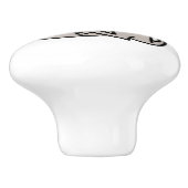 Blij Pug Keramische Knop (Zijkant)