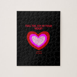 Blij Raadsel 20.3 cm x 25.4 cm van het Hart Legpuzzel