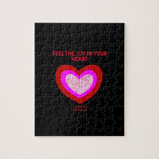 Blij Raadsel 20.3 cm x 25.4 cm van het Hart Legpuzzel (Verticaal)