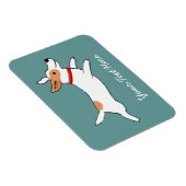 Blij rennende Jack Russell Terrier - Aangepaste te Magneet (Rechterzijde)