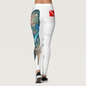 Blij rifhaai leggings (Achterkant)