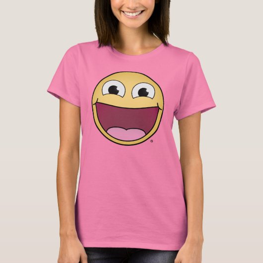 Blij! Ringer T-Shirt voor vrouwen (Voorkant)