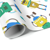 Blij Robots Cadeaupapier (Rol Hoek)