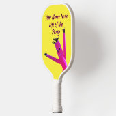 Blij Roze Feest Leven Pickleball Paddle (Links)