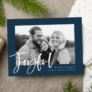 Blij script Navy vakantiefoto Briefkaart