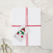 Blij Sneeuwman Cadeaubijsluiters Cadeaulabel (Met Touw)