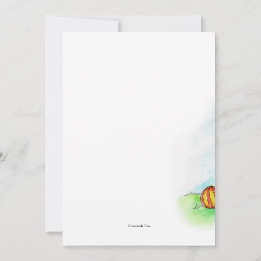 Blij spelende jongens kaart (Achterkant)