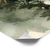 Blij springen: Een beetje wuft konijn Perfect Poster (Hoek)