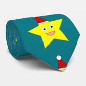 Blij Sterretje Kerst Strikdas Stropdas (Opgerold)