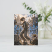 Blij / Swingdanser / Centraal Plein Briefkaart (Staand voorkant)